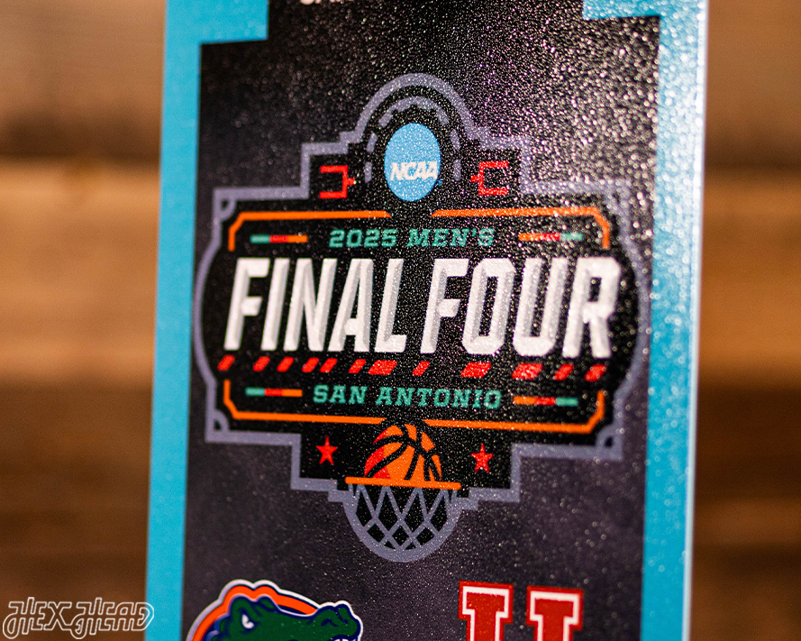 Florida Gators 2025 National Basketball Championship Ticket Stub Single Layer Metal Wall Art