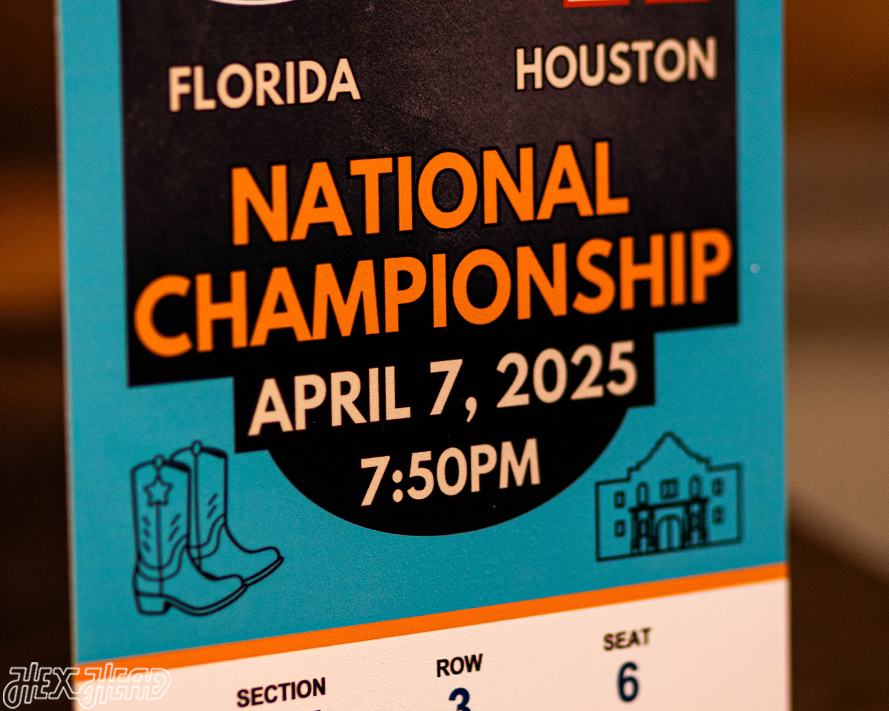 Florida Gators 2025 National Basketball Championship Ticket Stub Single Layer Metal Wall Art