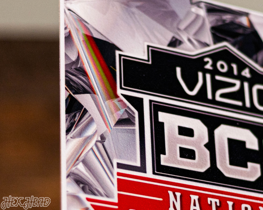 Florida State Seminole 2014 National Championship Ticket Stub Single Layer Metal Wall Art