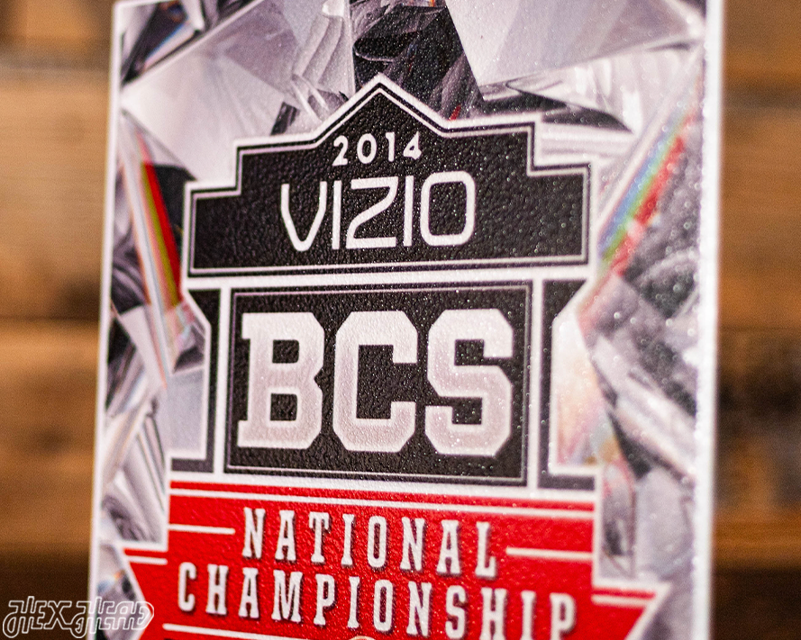 Florida State Seminole 2014 National Championship Ticket Stub Single Layer Metal Wall Art