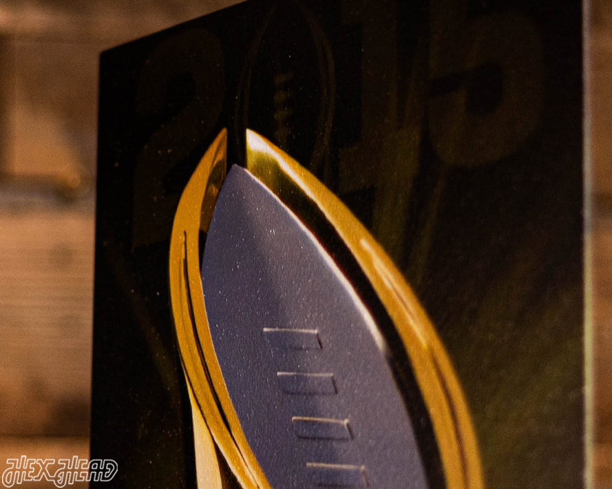 Ohio State 2015 National Championship Ticket Stub Single Layer Metal Wall Art