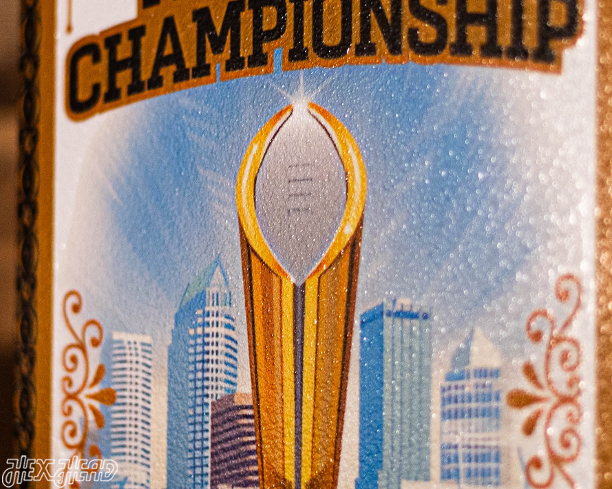 Clemson Tigers 2017 National Championship Ticket Stub Single Layer Metal Wall Art