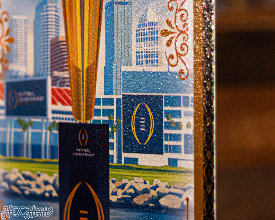 Clemson Tigers 2017 National Championship Ticket Stub Single Layer Metal Wall Art