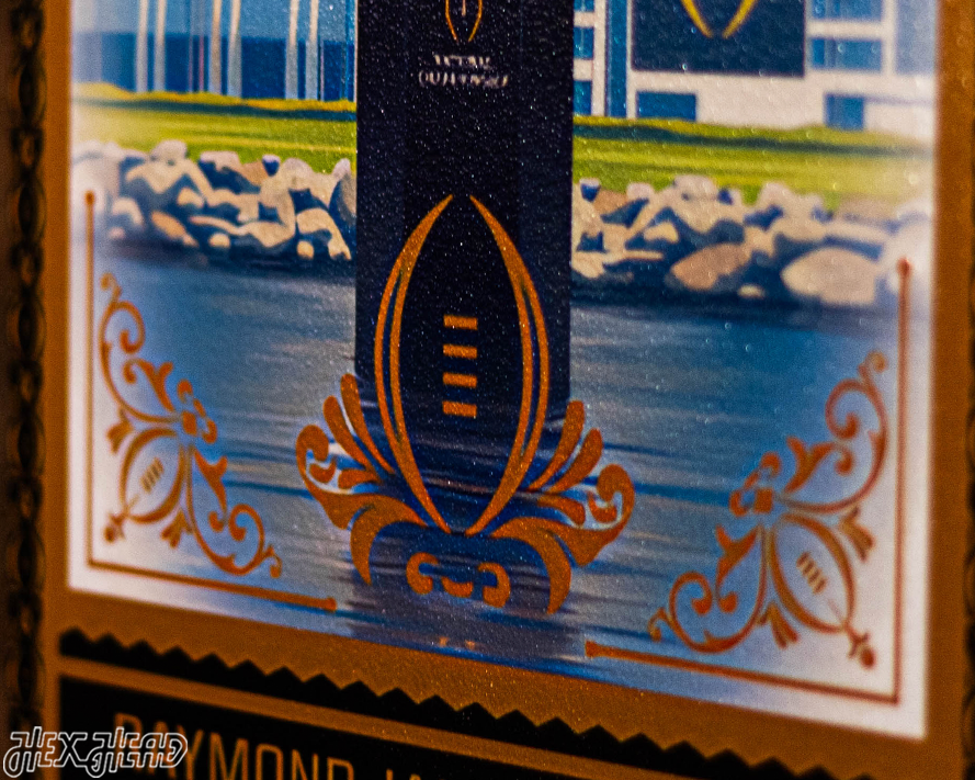 Clemson Tigers 2017 National Championship Ticket Stub Single Layer Metal Wall Art