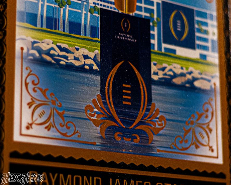 Clemson Tigers 2017 National Championship Ticket Stub Single Layer Metal Wall Art