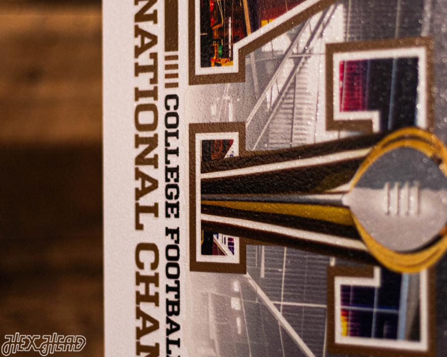 Alabama Crimson Tide 2018 National Championship Ticket Stub Single Layer Metal Wall Art