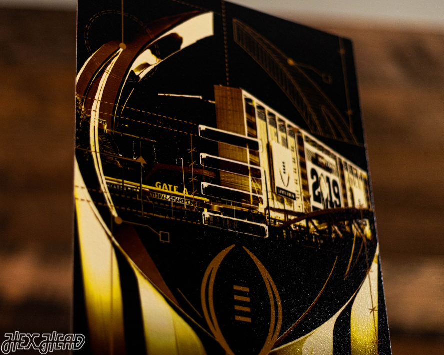 Clemson Tigers 2019 National Championship Ticket Stub Single Layer Metal Wall Art