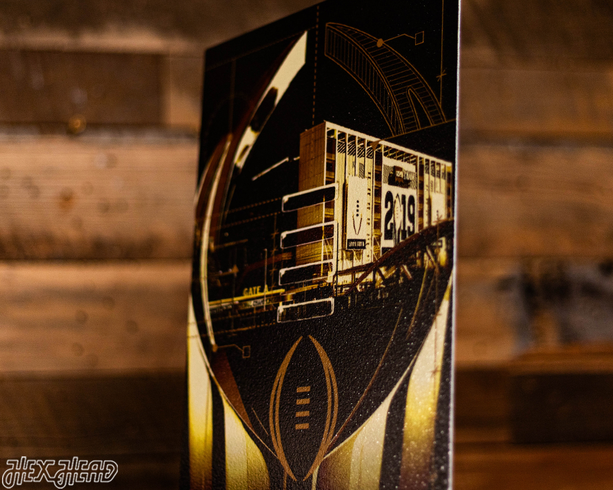 Clemson Tigers 2019 National Championship Ticket Stub Single Layer Metal Wall Art