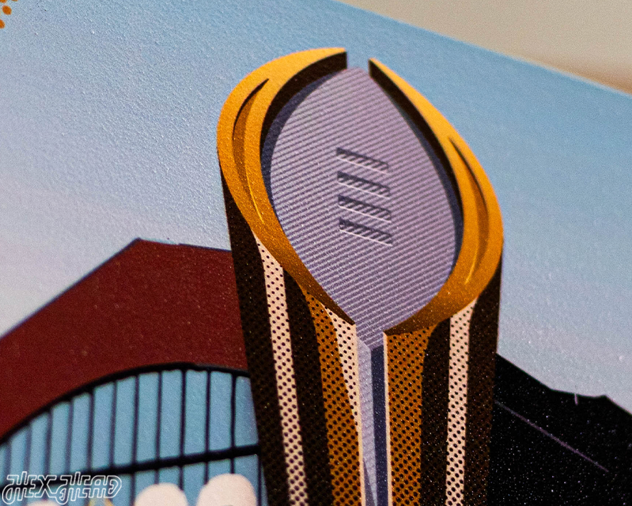 Georgia Bulldogs 2021 National Championship Ticket Stub Single Layer Metal Wall Art