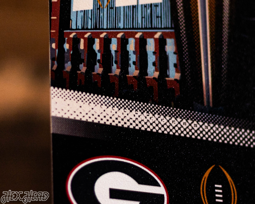 Georgia Bulldogs 2021 National Championship Ticket Stub Single Layer Metal Wall Art