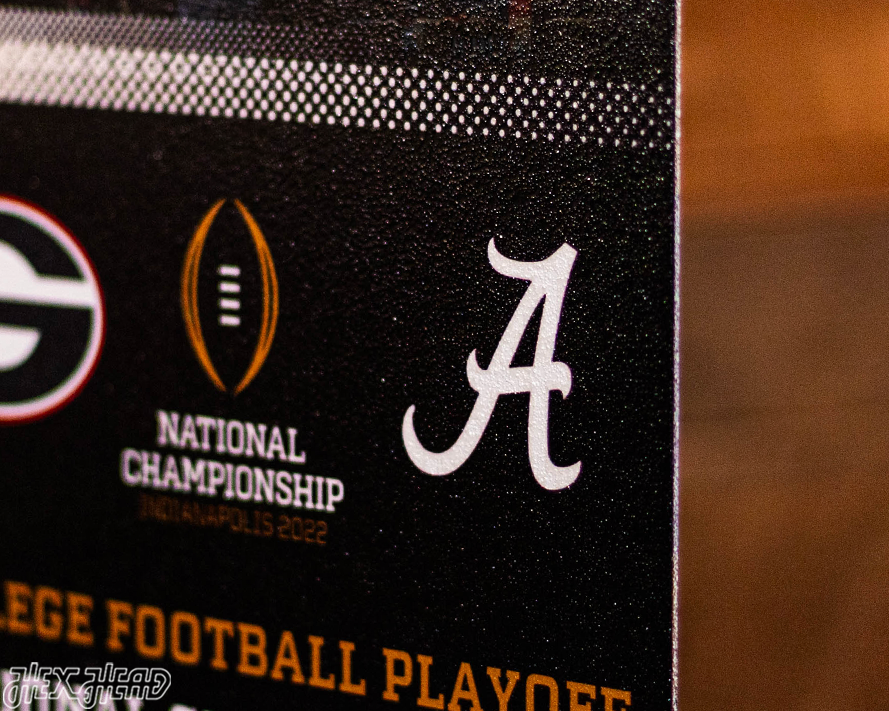 Georgia Bulldogs 2021 National Championship Ticket Stub Single Layer Metal Wall Art