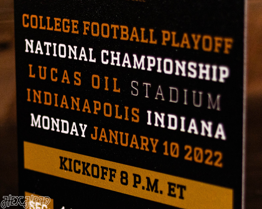 Georgia Bulldogs 2021 National Championship Ticket Stub Single Layer Metal Wall Art