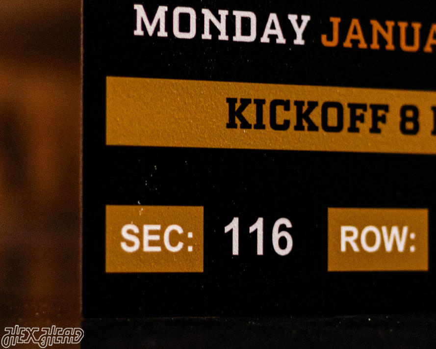 Georgia Bulldogs 2021 National Championship Ticket Stub Single Layer Metal Wall Art