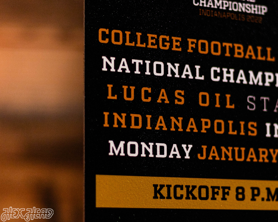 Georgia Bulldogs 2021 National Championship Ticket Stub Single Layer Metal Wall Art