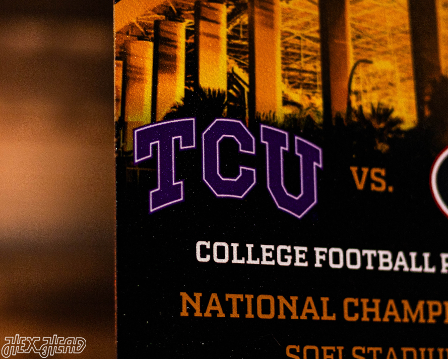 Georgia Bulldogs 2022 National Championship Ticket Stub Single Layer Metal Wall Art