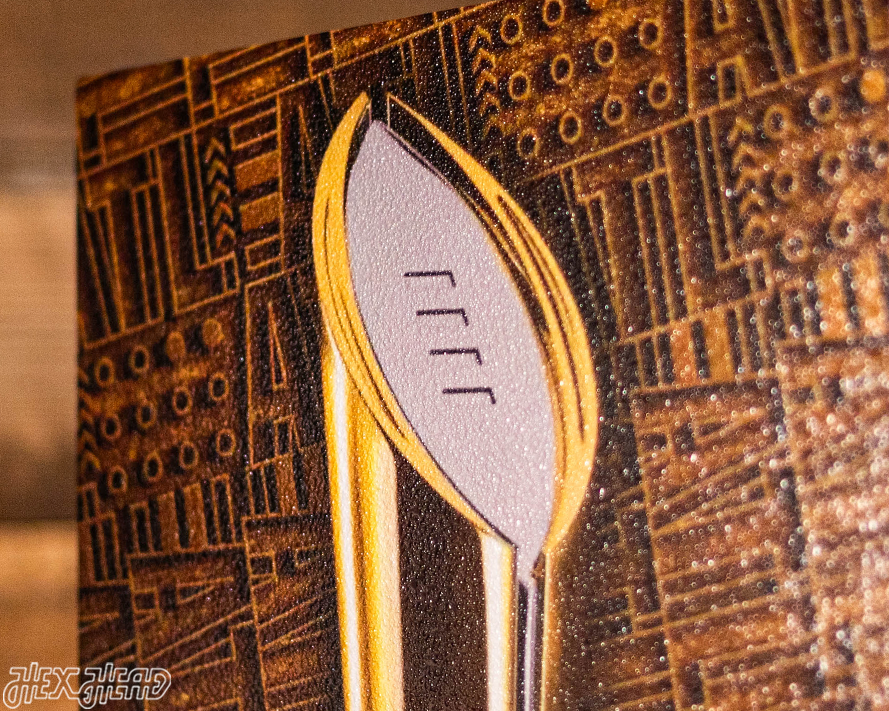 Ohio State Buckeyes 2024 National Championship Ticket Stub Single Layer Metal Wall Art