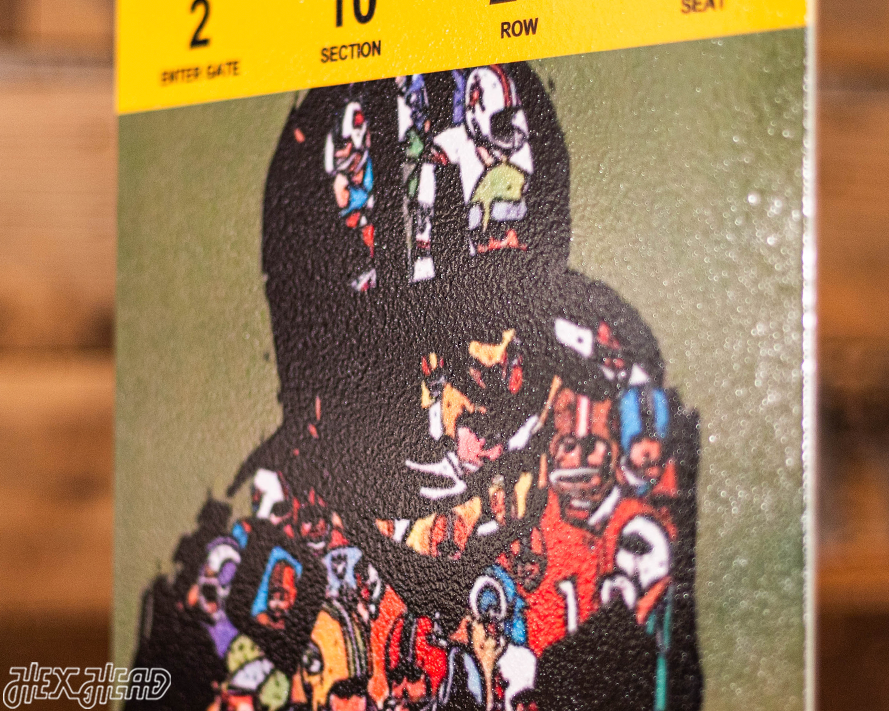 Green Bay Packers Super Bowl II Ticket Stub Single Layer Metal Wall Art