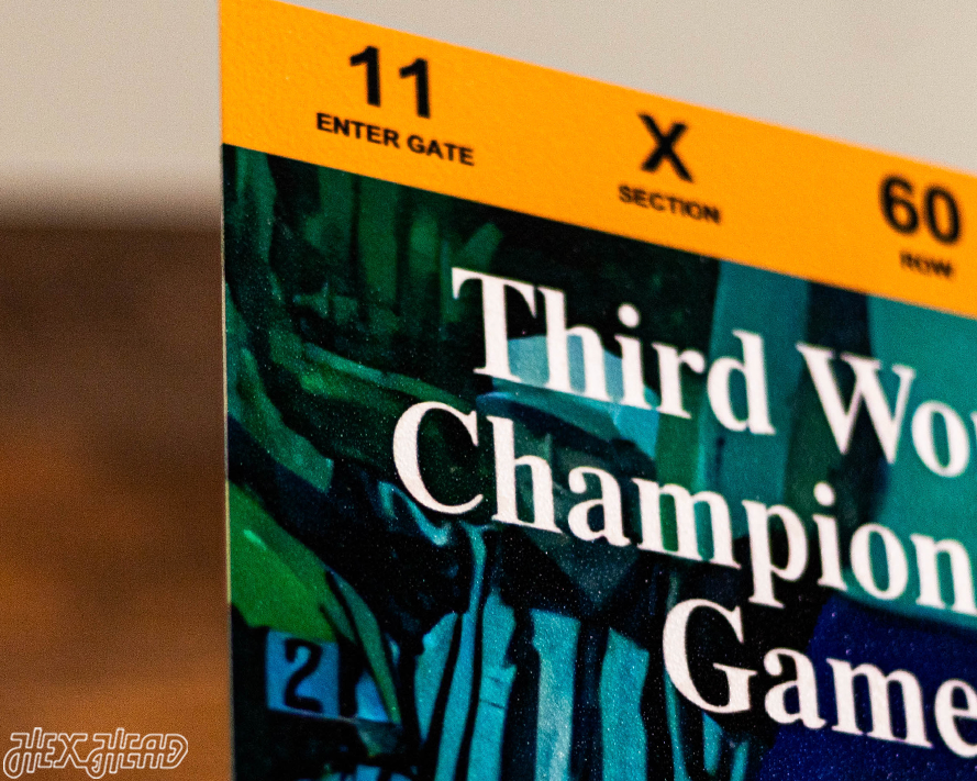 New York Jets Super Bowl III Ticket Stub Single Layer Metal Wall Art