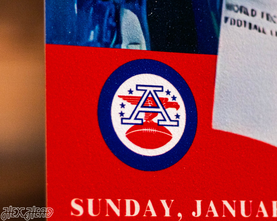 New York Jets Super Bowl III Ticket Stub Single Layer Metal Wall Art