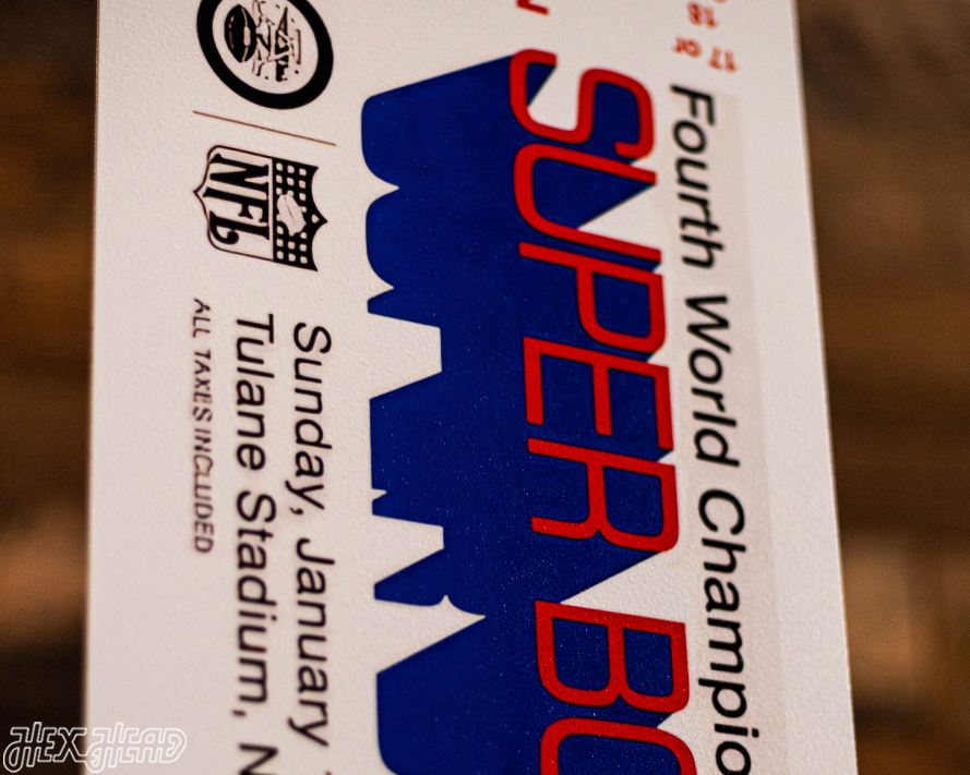 Kansas City Chiefs Super Bowl LV Ticket Stub Single Layer Metal Wall Art