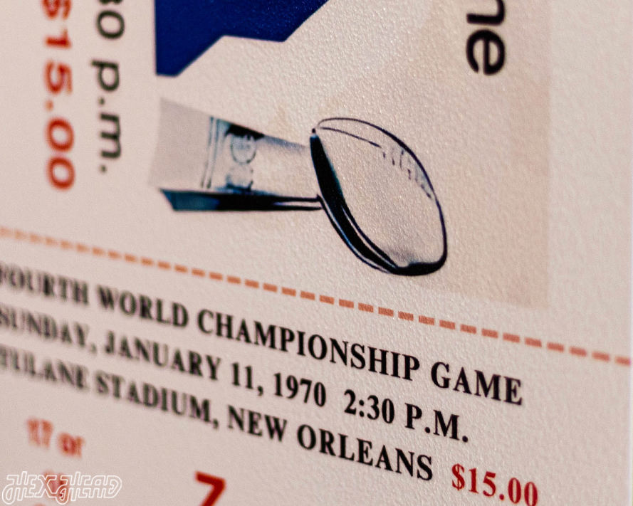 Kansas City Chiefs Super Bowl LV Ticket Stub Single Layer Metal Wall Art