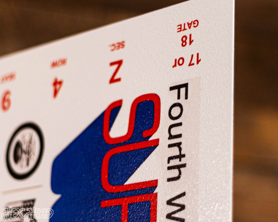 Kansas City Chiefs Super Bowl LV Ticket Stub Single Layer Metal Wall Art