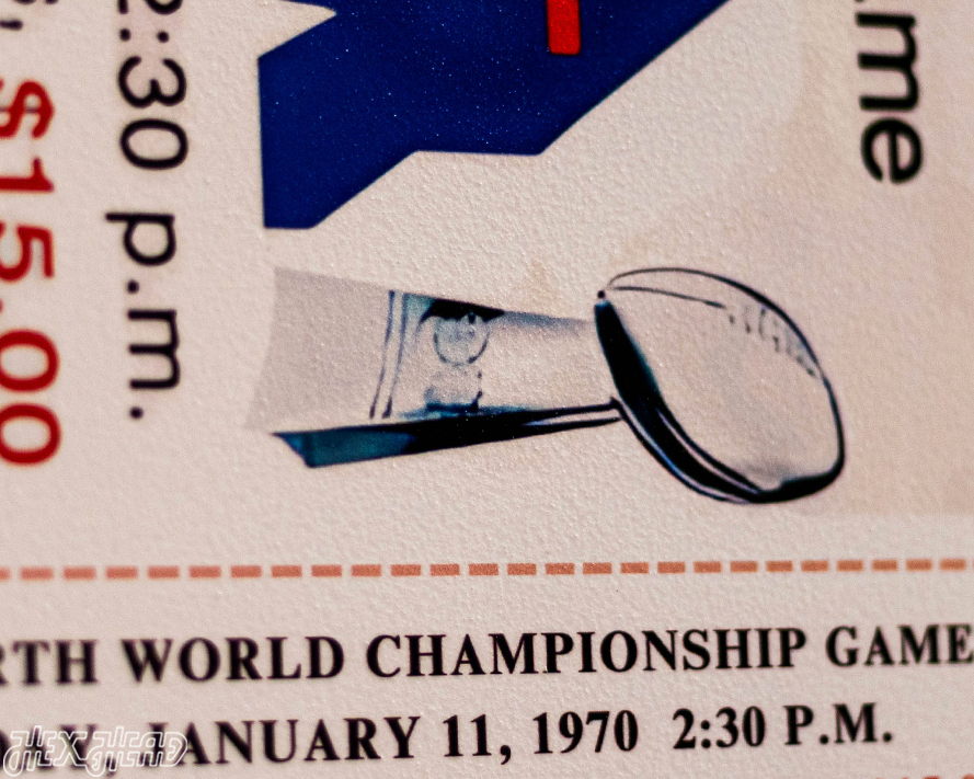 Kansas City Chiefs Super Bowl LV Ticket Stub Single Layer Metal Wall Art