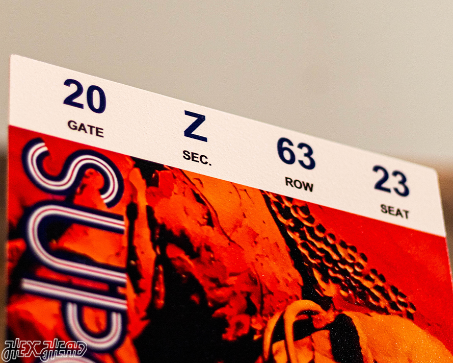 Baltimore Colts Super Bowl V Ticket Stub Single Layer Metal Wall Art