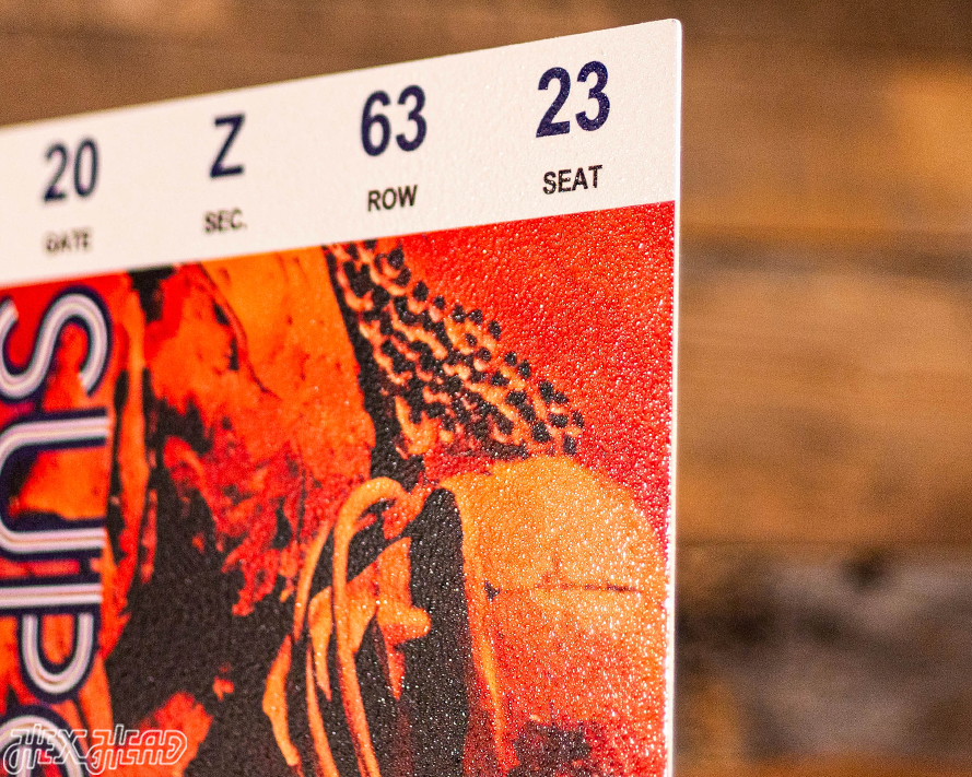 Baltimore Colts Super Bowl V Ticket Stub Single Layer Metal Wall Art