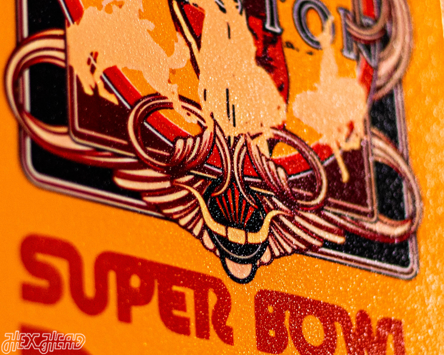 Miami Dolphins Super Bowl VIII Ticket Stub Single Layer Metal Wall Art