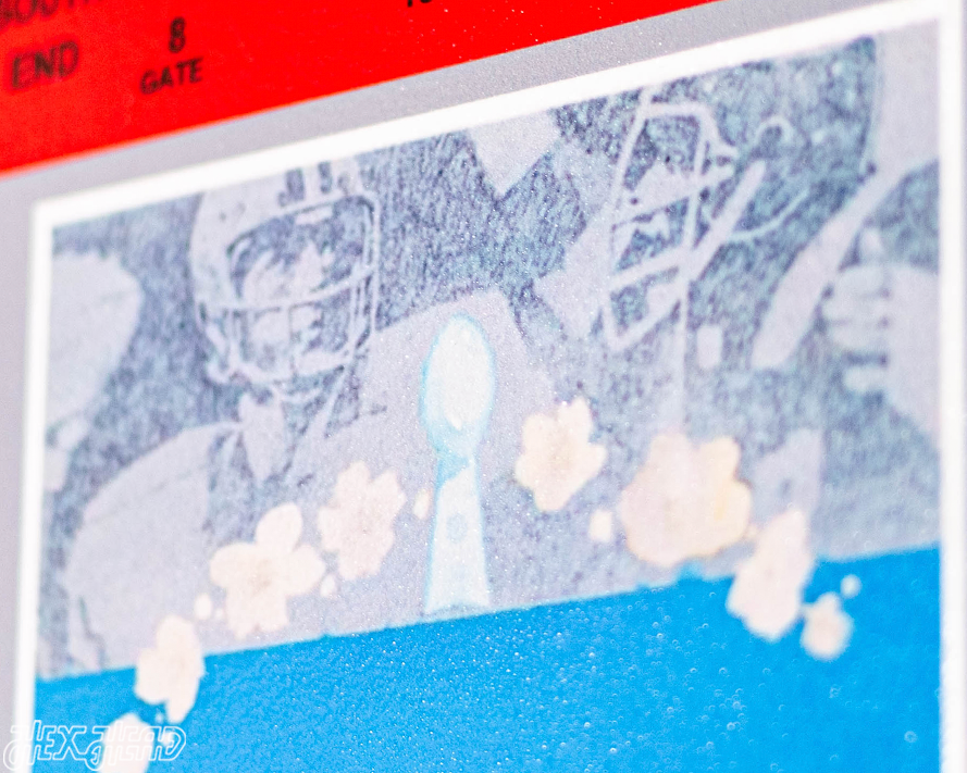 Pittsburgh Steelers Super Bowl IX Ticket Stub Single Layer Metal Wall Art