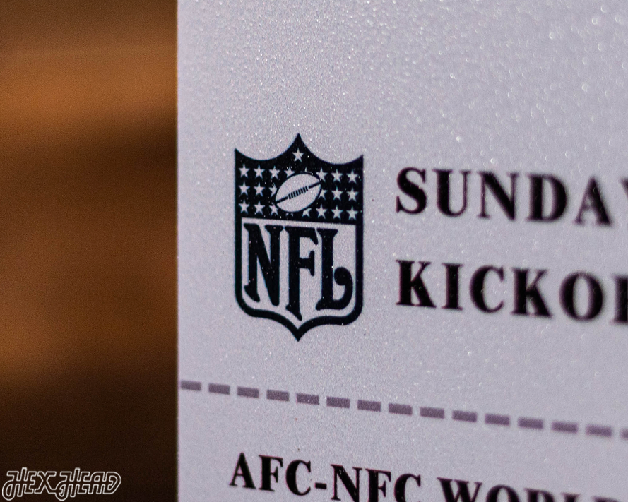 Pittsburgh Steelers Super Bowl IX Ticket Stub Single Layer Metal Wall Art