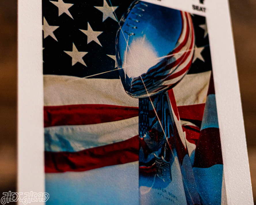 Pittsburgh Steelers Super Bowl X Ticket Stub Single Layer Metal Wall Art