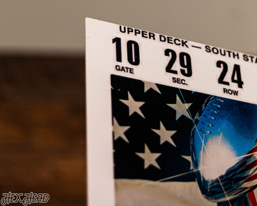 Pittsburgh Steelers Super Bowl X Ticket Stub Single Layer Metal Wall Art