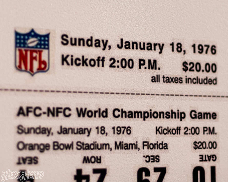 Pittsburgh Steelers Super Bowl X Ticket Stub Single Layer Metal Wall Art