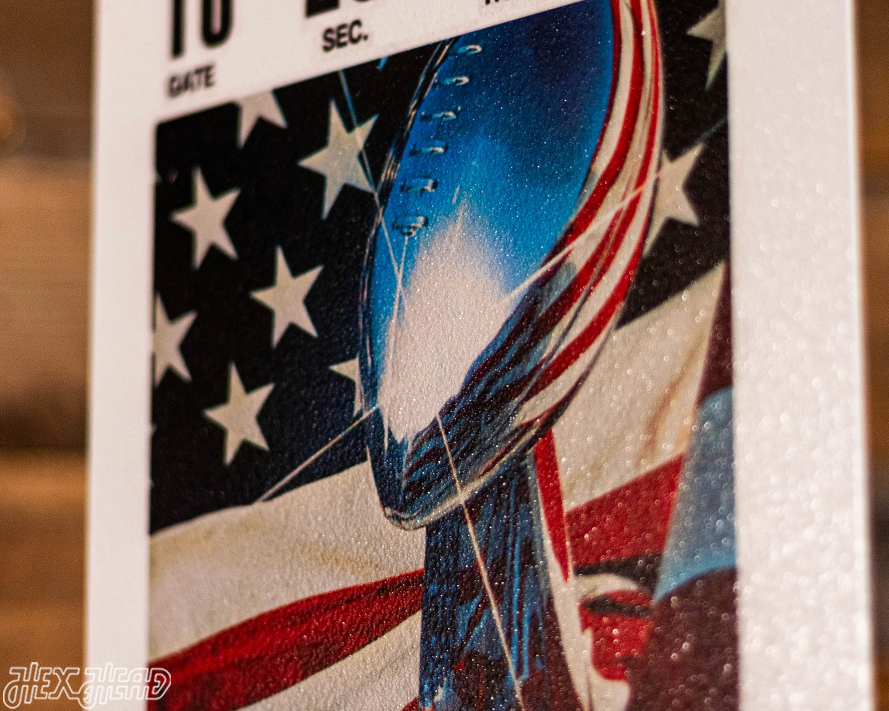 Pittsburgh Steelers Super Bowl X Ticket Stub Single Layer Metal Wall Art