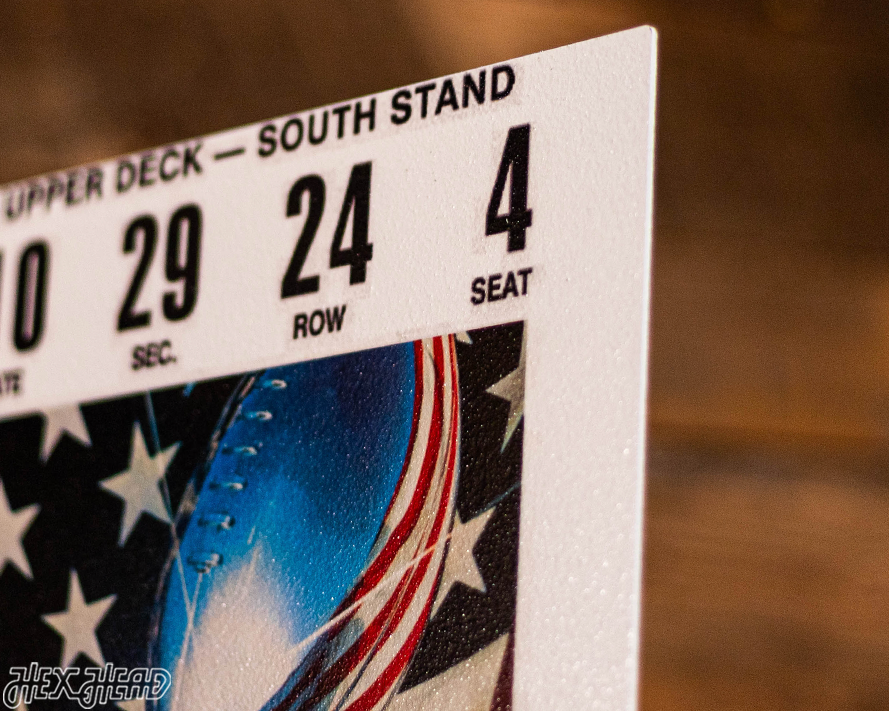 Pittsburgh Steelers Super Bowl X Ticket Stub Single Layer Metal Wall Art