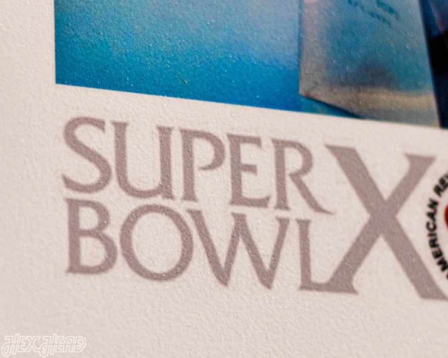 Pittsburgh Steelers Super Bowl X Ticket Stub Single Layer Metal Wall Art