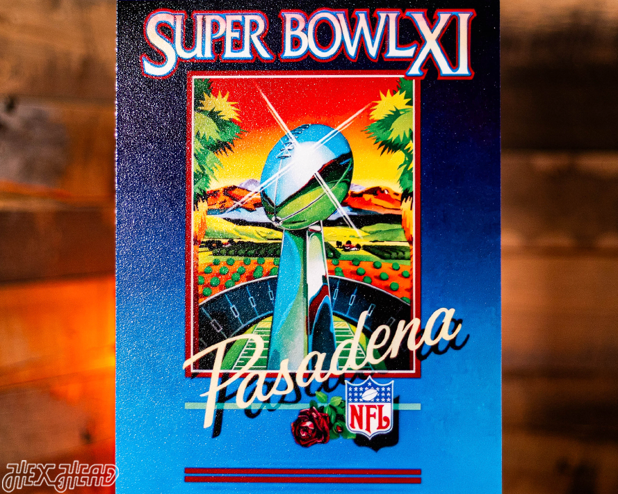 Las Vegas Raiders Super Bowl XI Ticket Stub Single Layer Metal Wall Art