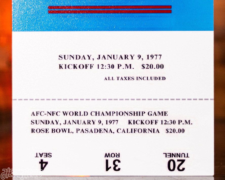 Las Vegas Raiders Super Bowl XI Ticket Stub Single Layer Metal Wall Art