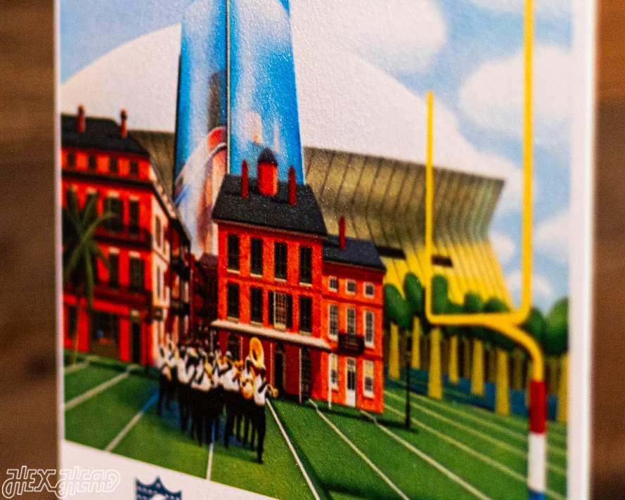 Dallas Cowboys Super Bowl XII Ticket Stub Single Layer Metal Wall Art