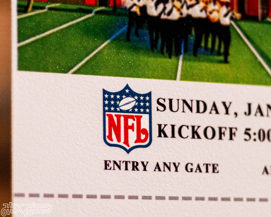 Dallas Cowboys Super Bowl XII Ticket Stub Single Layer Metal Wall Art