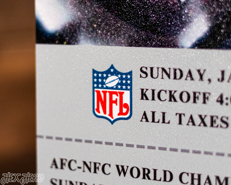 Pittsburgh Steelers Super Bowl XIII Ticket Stub Single Layer Metal Wall Art