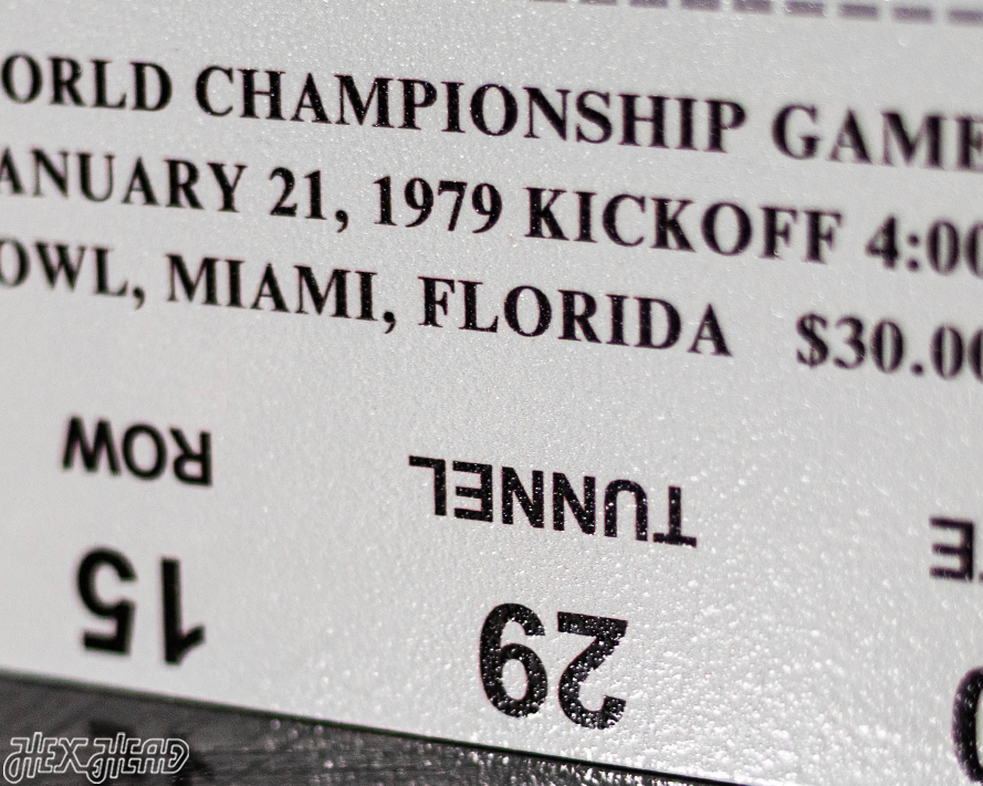 Pittsburgh Steelers Super Bowl XIII Ticket Stub Single Layer Metal Wall Art