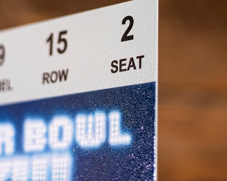 Pittsburgh Steelers Super Bowl XIII Ticket Stub Single Layer Metal Wall Art