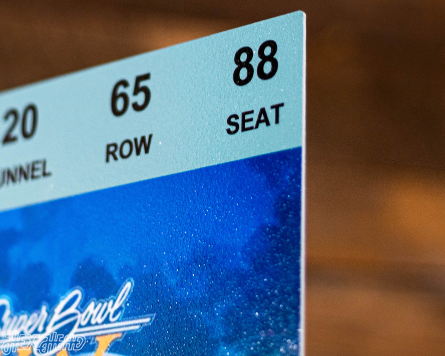 Pittsburgh Steelers Super Bowl XIV Ticket Stub Single Layer Metal Wall Art