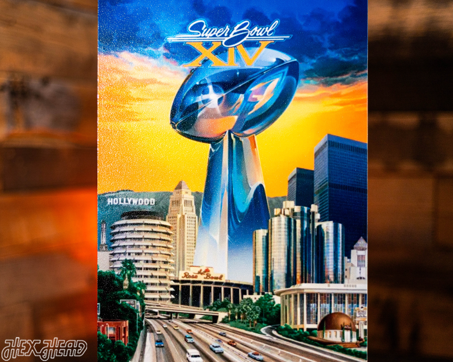 Pittsburgh Steelers Super Bowl XIV Ticket Stub Single Layer Metal Wall Art