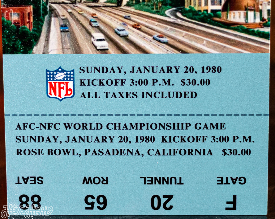 Pittsburgh Steelers Super Bowl XIV Ticket Stub Single Layer Metal Wall Art