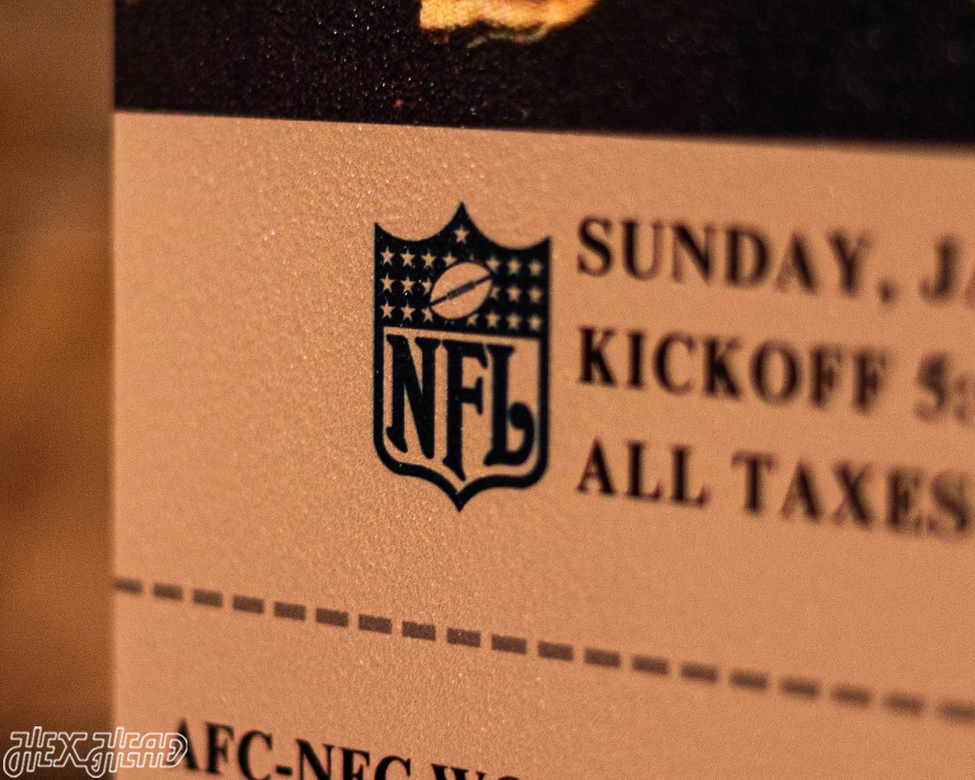 Las Vegas Raiders Super Bowl XV Ticket Stub Single Layer Metal Wall Art