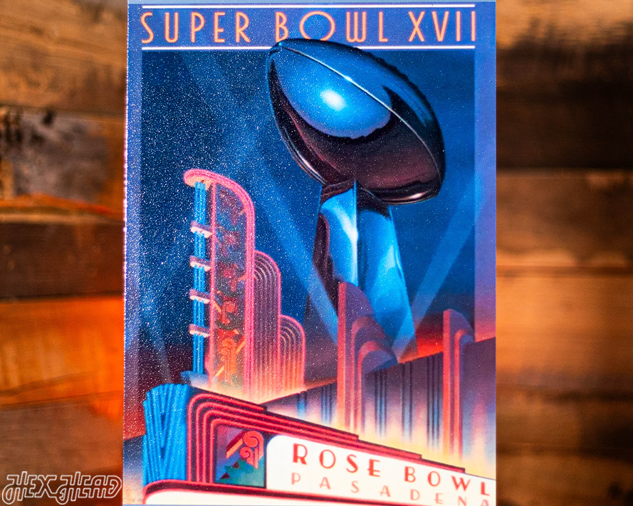 Washington Commanders Super Bowl XVII Ticket Stub Single Layer Metal Wall Art